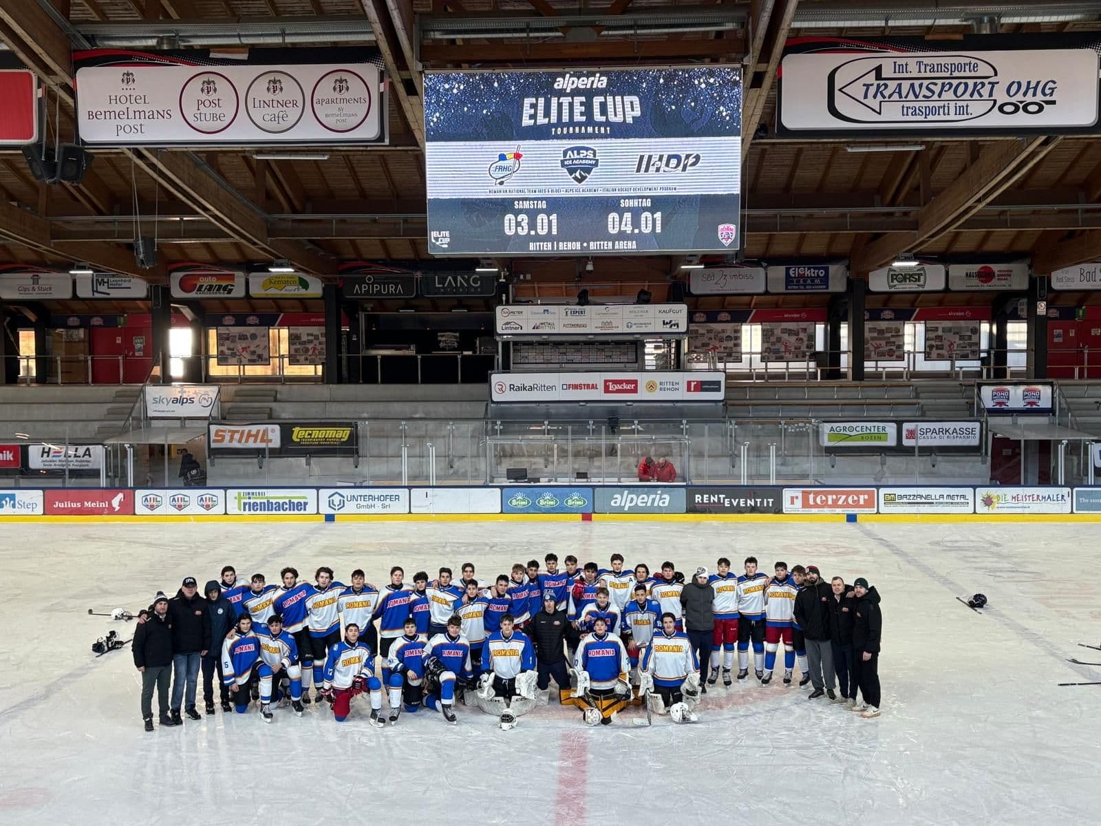 Juniorii din lotul FOTE, comportare meritorie la Elite Hockey Cup de la Ritten